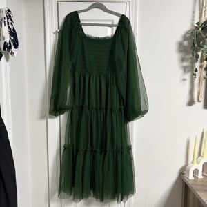 Green Women's Tiered Dress Baltic Born